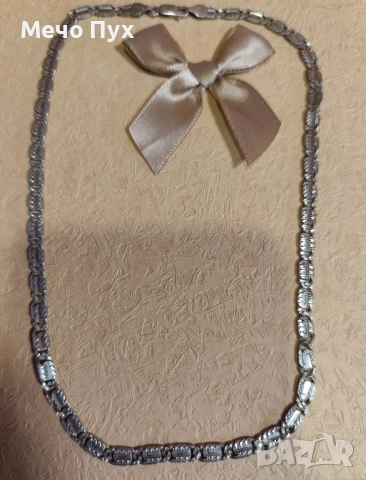 Сребърен синджир (365), снимка 2 - Колиета, медальони, синджири - 52504301