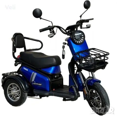 Електрическа триколка PUDDING 1500W двуместна, снимка 5 - Мотоциклети и мототехника - 48183843