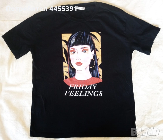 Тениска Friday Feeling. Pull & Bear, снимка 1
