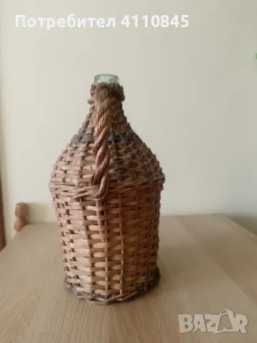 Плетена дамаджана 3л., снимка 4 - Декорация за дома - 49109549