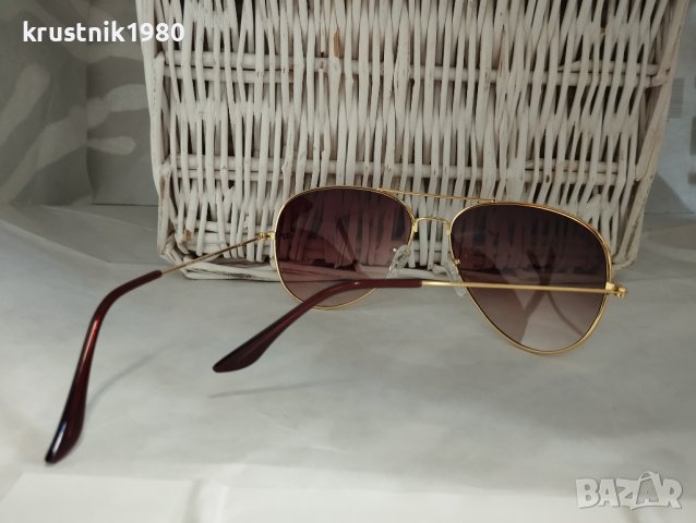 Очила Модерни 17 унисекс слънчеви очила-златна рамка-кафяви., снимка 3 - Слънчеви и диоптрични очила - 28725297