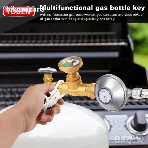 Многофункционален инструмент за ключове за газови бутилки от неръждаема стомана НОВ, снимка 2 - Други инструменти - 52819186