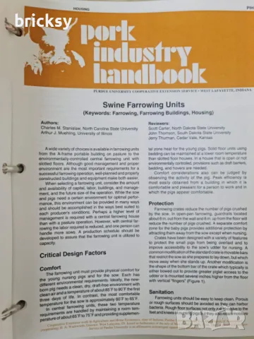Англоезичен наръчник свинепроизводството Pork Industry handbook 1999, снимка 9 - Специализирана литература - 48988939