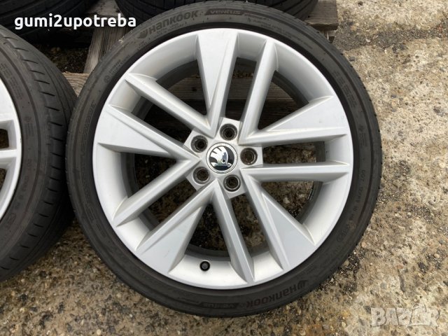 17 джанти 5х100 Skoda Fabia Rapid 7J et46 Polo Vento 215/40/17 Hankook, снимка 2 - Гуми и джанти - 43270860