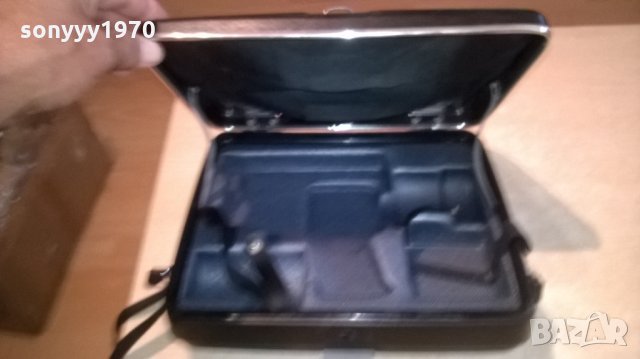 поръчан-canon-japan-кожен куфар/чанта-29х26х9см-внос франция, снимка 3 - Чанти, стативи, аксесоари - 26788094