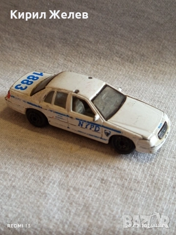 Метална количка POLICE FORD винтидж за КОЛЕКЦИЯ ДЕКОРАЦИЯ 36770