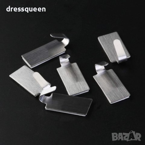 3205 6 БРОЯ САМОЗАЛЕПВАЩИ МЕТАЛНИ ЗАКАЧАЛКИ, снимка 4 - Други стоки за дома - 37356054