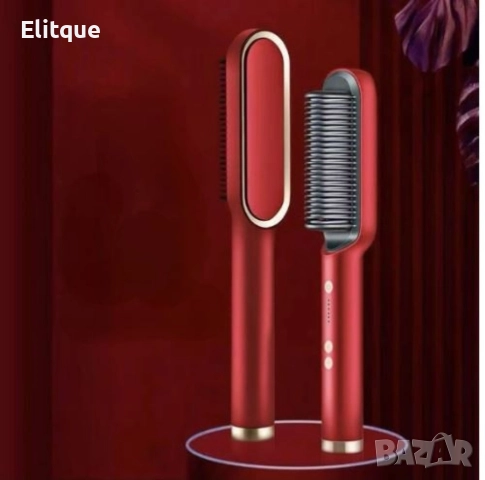 Електрическа многофункционална четка за изправяне на коса, снимка 13 - Преси за коса - 52796079