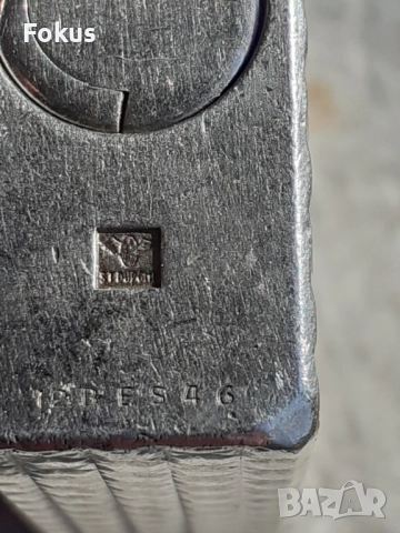 Стара колекционерска сребърна запалка Дюпон Dupont - работи, снимка 5 - Антикварни и старинни предмети - 52828231