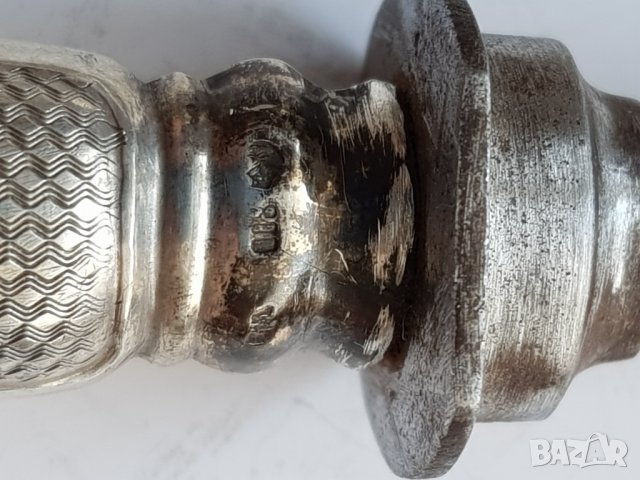 Сребърна стара вилица и шпатула за барбекю, снимка 3 - Прибори за хранене, готвене и сервиране - 33617014