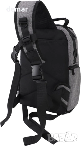 LICAEVEY чанта с презрамка за DSLR/SLR/безогледални фотоапарати, сива, снимка 9 - Чанти, стативи, аксесоари - 51929547