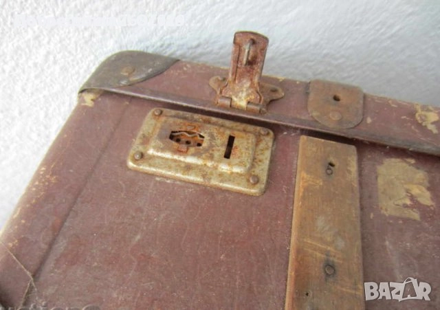 Куфари: куфарче с шифър, amiet suitcase Стара чанта, голям грамаден куфар, цвят бургунди, снимка 17 - Други - 37039584