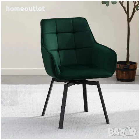 Трапезни столове от кадифе с нестандартна форма, комплект от 2 бр. C-U-DC-B0199GR, снимка 4 - Столове - 49127610