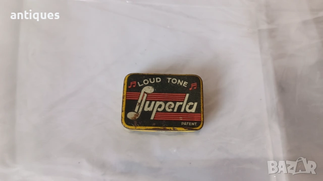 Кутия с игли за стар грамофон с манивела - Superla - 1930"г., снимка 4 - Антикварни и старинни предмети - 53017889