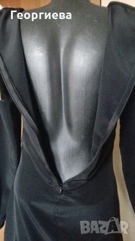 Стилна черна рокля в ПРОМОЦИЯ👗🍀S, S/M👗🍀 арт.279, снимка 6 - Рокли - 27587702