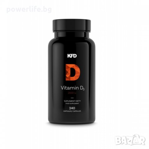 KFD Vitamin D3 2000IU | Витамин Д3, 240 дражета, СУПЕР ИЗГОДНО