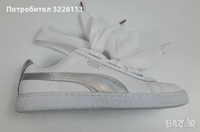 Дамски маратонки Puma Basket HeartExp, размер - 38 /UK 5/ стелка 24 см.. , снимка 5 - Маратонки - 37308286