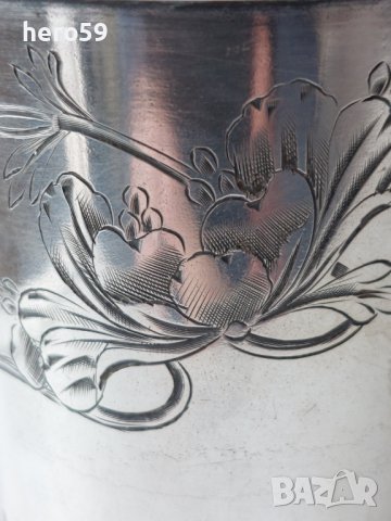 Сребърни чаши сребро 84 царска Русия , снимка 12 - Чаши - 43491107