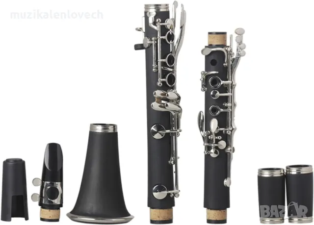 Clarinet 17 Key B-flat Clarinet Abs Material Suitable For Beginners - Б Кларинет полу Биом, снимка 2 - Духови инструменти - 49094019