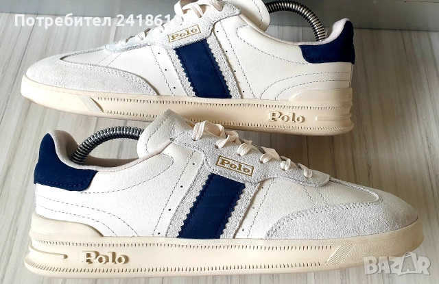 POLO Ralph Lauren Leather Sneakers Size 40 - 25.5см НОВО! ОРИГИНАЛ! ЕСТЕСТВЕНА Кожа!, снимка 4 - Кецове - 53468928