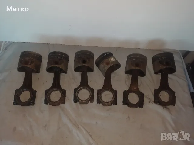 Ретро колянов вал с бутала и биели за 6 цилиндров редови двигател за Мерцедес мотор М 180 , снимка 11 - Части - 49062140