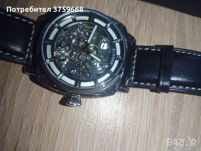 Автоматичен (самонавивен)часовник с минерално стъкло,водоустойчив., снимка 11 - Мъжки - 52881939