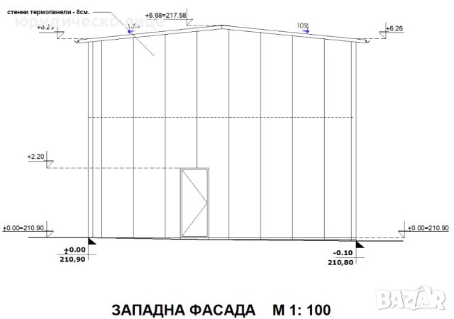 Промишлен имот със сгради и с издадено разрешение за строеж на автосервиз и автомивка, снимка 7 - Производствени сгради - 43939254