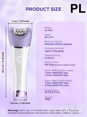 Открийте ново ниво на комфорт и гладкост с безболезнения дамски епилатор Epilady, снимка 3 - Други стоки за дома - 51142959