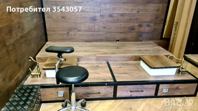 Подюм за педикюр  с две мивки и два смесители, снимка 4 - Друго оборудване - 48197599