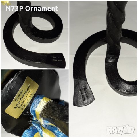 ШВЕДСКИ СВЕЩНИК. КОВАНО ЖЕЛЯЗО. , снимка 7 - Колекции - 32689655