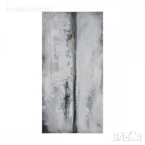 Картина Сив Абстрактен 120 x 3 x 60 cm