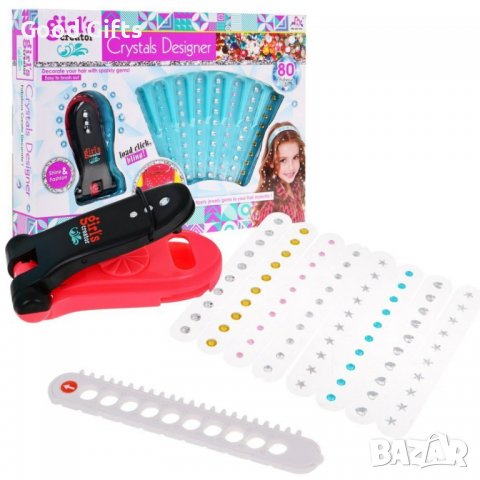 Детски сет за момичета с бляскъви мъниста за коса и красота , 80 мъниста, снимка 3 - Други - 38268969