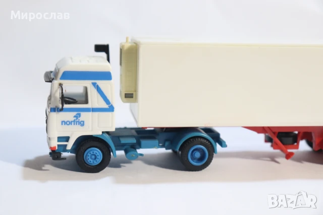 HERPA H0 1/87 MAN КАМИОН МОДЕЛ КОЛИЧКА TIR ТИР, снимка 2 - Колекции - 50593080