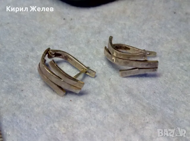 АРТИСТИЧЕН ФЕШЪН МОДЕЛ СРЕБЪРНИ ОБЕЦИ СРЕБРО 925 МАЙСТОРСКА РЪЧНА РАБОТА 48248, снимка 3 - Обеци - 49682876