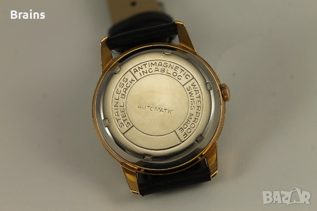 1960's ALLAINE Automatic 25 Jewels Швейцарски Позлатен Часовник, снимка 6 - Мъжки - 51951823