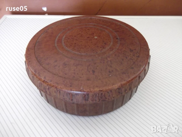 Кутия бакелитова кръгла стара, снимка 3 - Колекции - 51359212