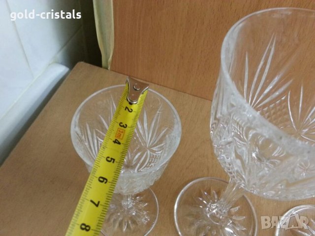  кристални чаши , снимка 17 - Антикварни и старинни предмети - 26225611