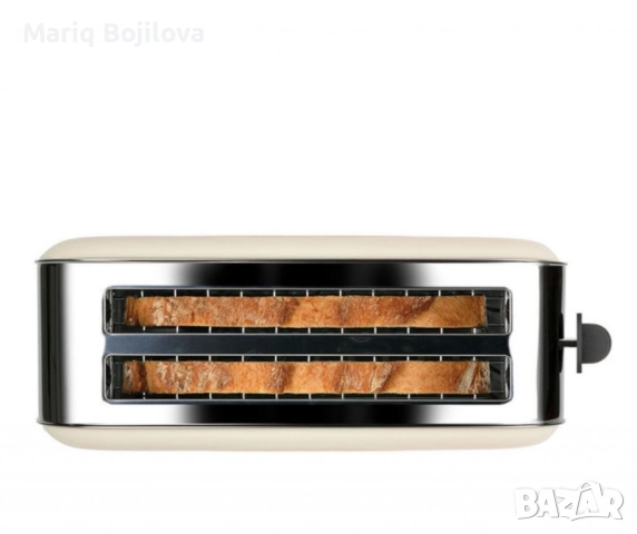Тостер Taurus Vintage Cream – 1400W, метален корпус, функции претопляне и размразяване, снимка 3 - Тостери - 51527763