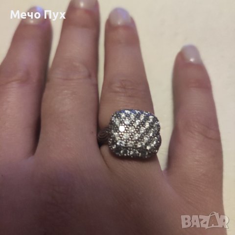 Сребърен пръстен (184), снимка 8 - Пръстени - 43051606