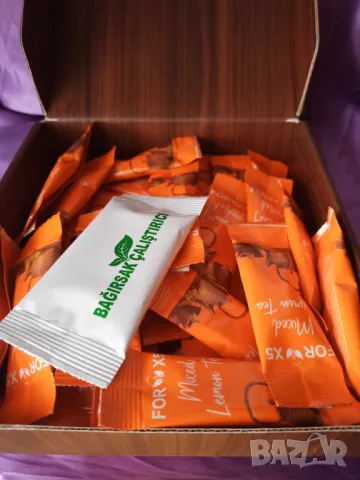 Билкова детоксираща напитка For X5 Lemon Tea 30 сашета, чай за отслабване