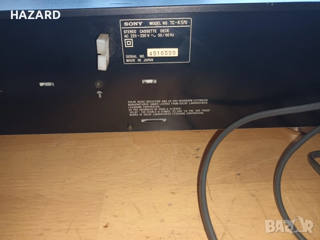 SONY TC-K570, снимка 5 - Декове - 52709407