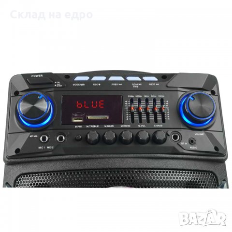Мощност: 2x1500 W Активна Караоке Микрофон Колона Тонколона Tower Deck 2х10инча-1010SM, снимка 2 - Bluetooth тонколони - 28465920