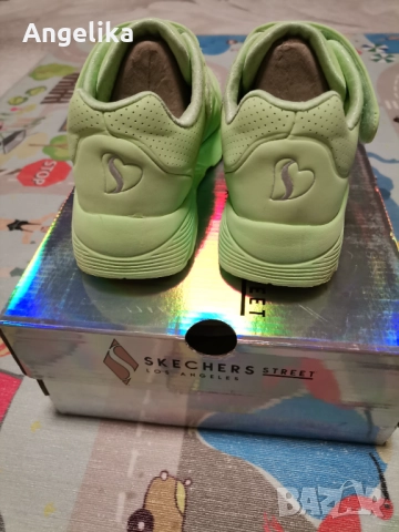 Skechers Сникърси Зелени, снимка 5 - Детски маратонки - 51781648