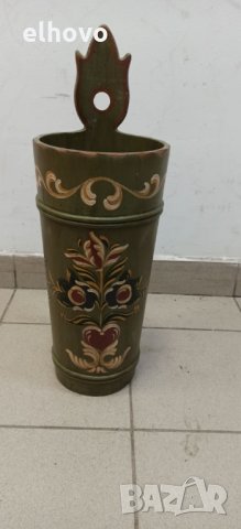 Дървено ведро за декорация, снимка 4 - Антикварни и старинни предмети - 32941648