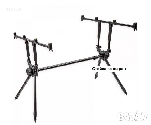 Стойка - род под с нивелир за 4 въдици OSAKO CARP 186