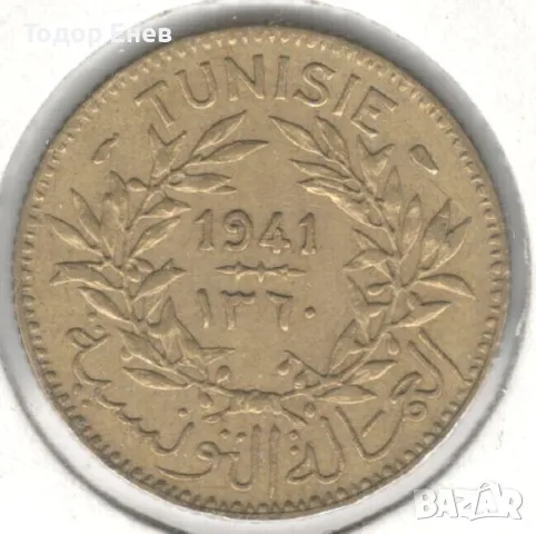 Tunisia-1 Franc-1360(1941)-KM# 247-Chambers of Commerce
