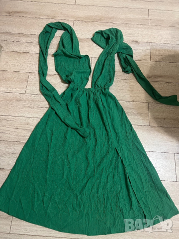 Зелена лятна рокля, снимка 8 - Рокли - 44872825