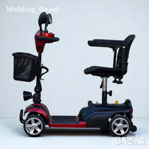 Инвалидна електрическа четириколка Max Electric BL1 350W Red, снимка 3 - Инвалидни скутери - 51259774