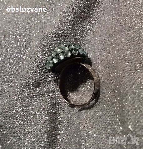 Искрящ син пръстен 💥, снимка 3 - Пръстени - 32713256