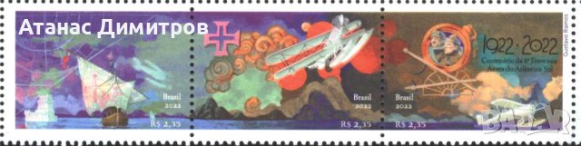 Чисти марки Южен Атлантик Кораб Самолети 2022 от Бразилия, снимка 1